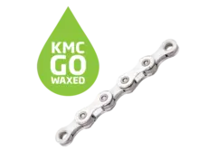 KMC X12 Go Waxed Kjede Sølv 12-Delt, 126 ledd, 5.2mm