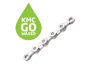 KMC X12 Go Waxed Kjede Sølv 12-Delt, 126 ledd, 5.2mm