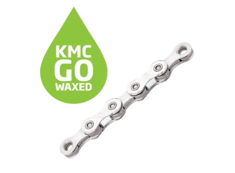 KMC X12 Go Waxed Kjede Sølv 12-Delt, 126 ledd, 5.2mm 