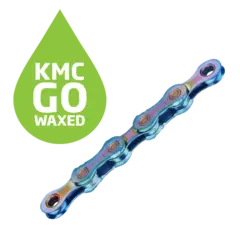 KMC X12 Go Waxed Kjede Aurora Blå 12-Delt, 126 ledd, 5.2mm