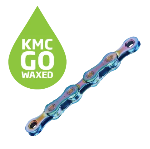 KMC X12 Go Waxed Kjede Aurora Blå 12-Delt, 126 ledd, 5.2mm 