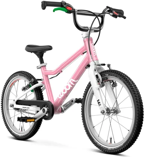 Woom Go 3 Automagic 16" Powder Pink 6,1kg, 4-6 år, 105-120cm 