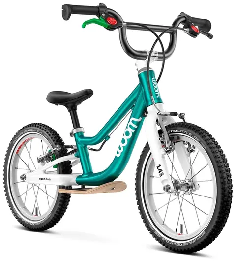 Woom Go 1 Plus 14" Metallic Petrol 4,45kg, 3-4,5 år, 95-110cm 