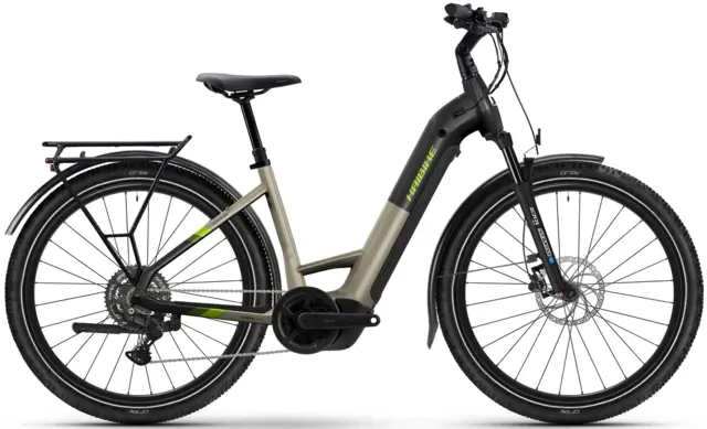 Haibike Trekking 4 mono S, 27,5", Sand/Lime, BCXK, 600Wh 