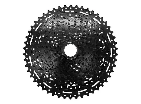 KMC REACT E-bike 11-Delt Kassett 11-50T, sort, Shimano kompatibel, stål 