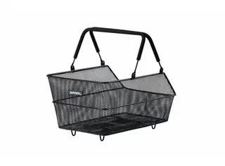 Basil Cento MIK Kurv Bak Sort, stål, ink MIK plate