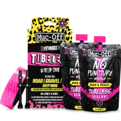 MUC-OFF Ultimate Tubeless kit Alt du trenger for slangeløst oppsett