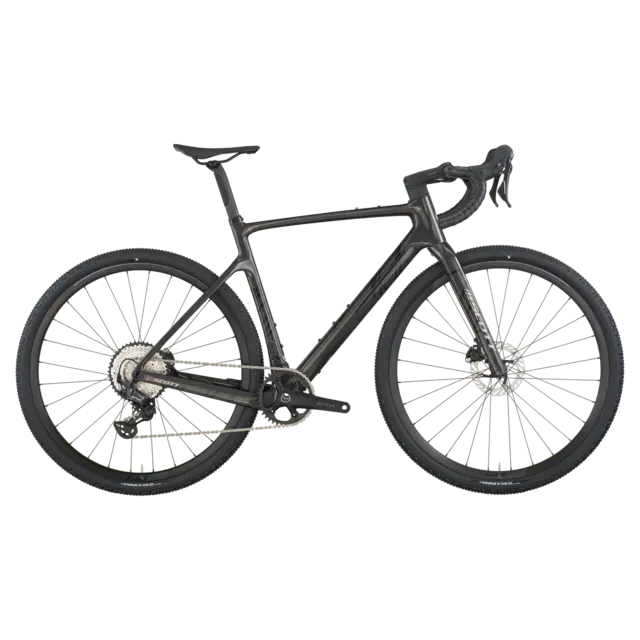 SCOTT Addict Gravel 30 Sort XS Racersykkel til grusvei 