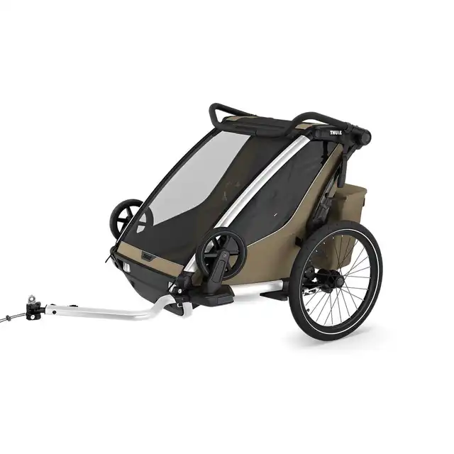 Thule Chariot Cross 2 Khaki G3 2-seter multisport sykkelvogn 