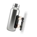 Fidlock TWIST steel bottle + bike base Raw, 500ml, isolert 