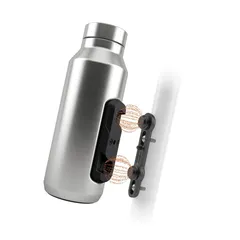Fidlock TWIST steel bottle + bike base Raw, 500ml, isolert