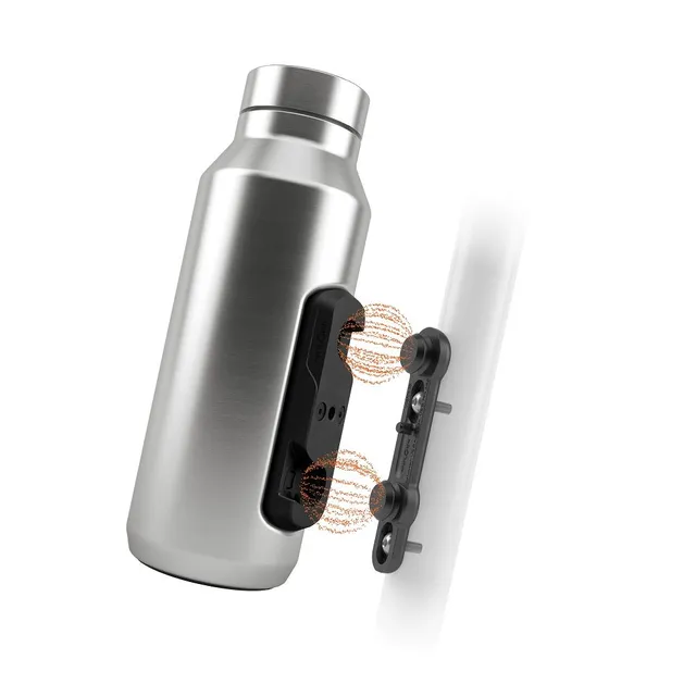 Fidlock TWIST steel bottle + bike base Raw, 500ml, isolert 