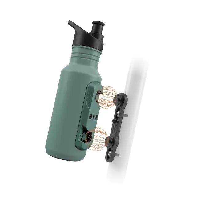 Fidlock TWIST steel bottle + bike base Pine, 400ml 