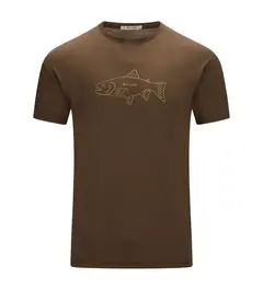 Aclima LightWool 140 Classic Tee M's Salmon Dark Earth S