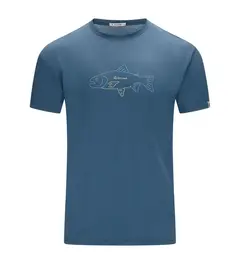 Aclima LightWool 140 Classic Tee M's Salmon Blue Fusion S