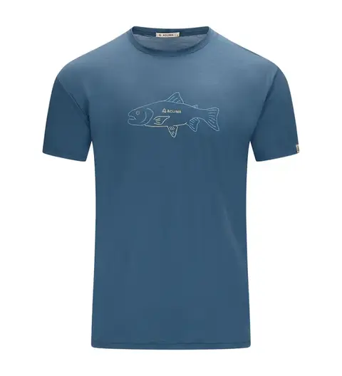 Aclima LightWool 140 Classic Tee M's Salmon Blue Fusion S 