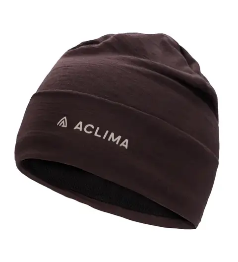 Aclima WoolNet Light Beanie U Chocolate Plum S/M 