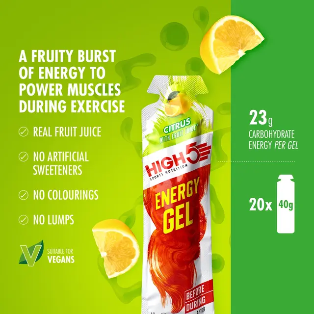 HIGH5 EnergyGel Sitrus 40g 