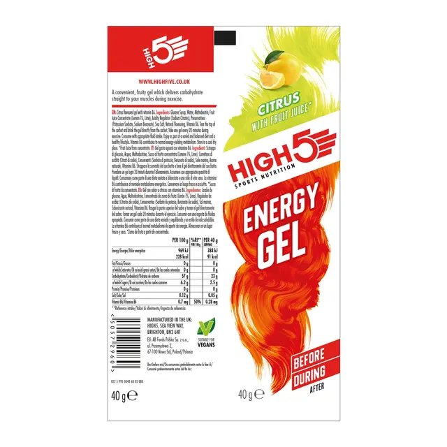 HIGH5 EnergyGel Sitrus 40g 