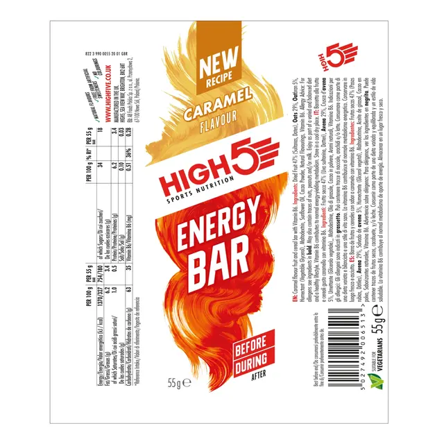 HIGH5 EnergyBar Karamell 55g 