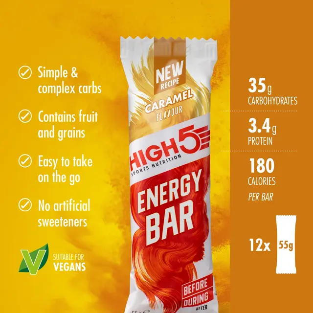 HIGH5 EnergyBar Karamell 55g 