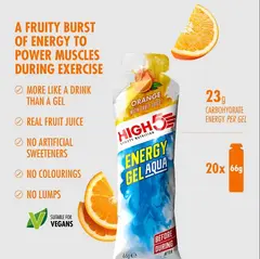 HIGH5 EnergyGel Aqua Appelsin 66g