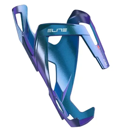 Elite Vico Carbon Flaskeholder Blue Metal/White Graphic 