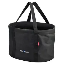 AGU Shopper KlickFix Kurv Sort Sort, stål/stoff, 24l, uten KF-brakett
